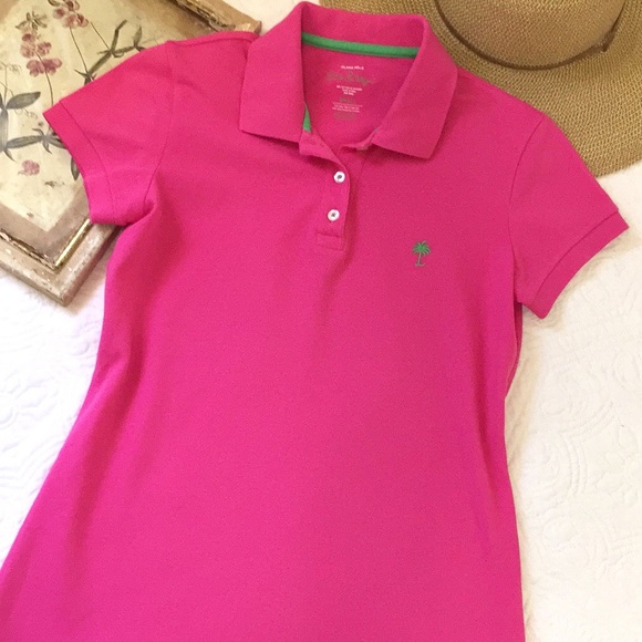 Lilly Pulitzer Tops - Lilly Pulitzer Island Polo in Capri Pink